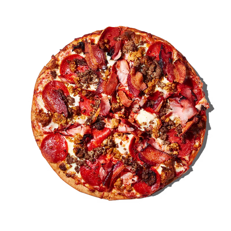 Mellow Mushroom Gluten-Free Mighty Meaty pizza